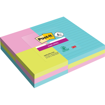 Post-it Haftnotizen Super Sticky Notes, Cosmic, Promopack