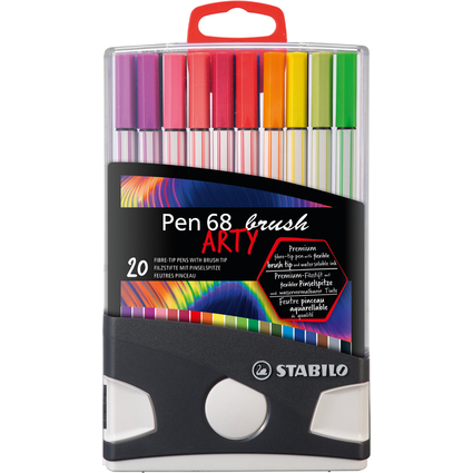 STABILO Pinselstift Pen 68 brush ARTY, 20er ColorParade