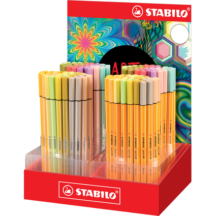 STABILO point 88 / Pen 68 ARTY, 160er Display