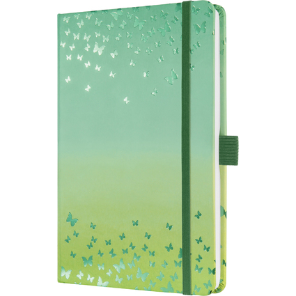 sigel Notizbuch Jolie Beauty "Butterfly Confetti Lime", A5