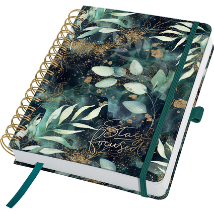 sigel BuJo Buchkalender Jolie "Glamorous Leaves"