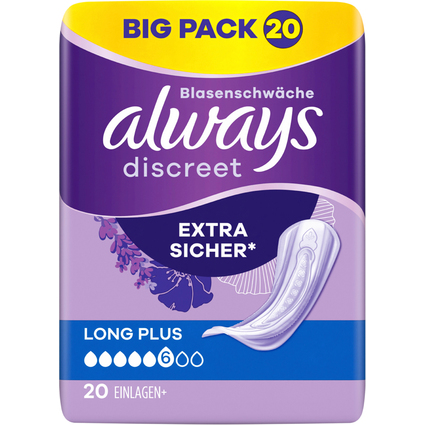 always discreet Inkontinenz-Einlage Long Plus Big Pack