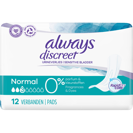 always Discreet Inkontinenz-Einlage Normal 0%