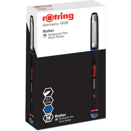 rotring Rollerball, Strichstrke: 0,7 mm, blau