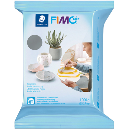 FIMO air Modelliermasse, lufthrtend, grau, 1.000 g