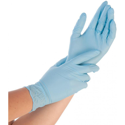 HYGONORM Nitril-Handschuh ALLFOOD SAFE, M, blau, puderfrei