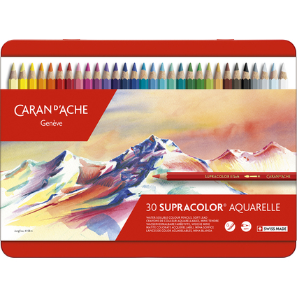 CARAN D'ACHE Buntstifte SUPRACOLOR, 30er Metalletui