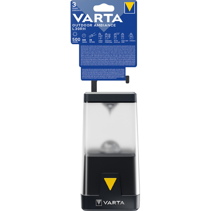 VARTA Campingleuchte "Outdoor Ambiance L30RH", schwarz