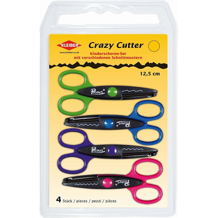 KLEIBER Konturenscheren-Set Crazy Cutter, 4er Set