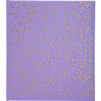 EXACOMPTA Gstebuch Plum, 190 x 210 mm, violett / gold