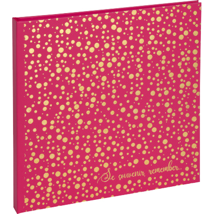 EXACOMPTA Fotoalbum Plum, 250 x 250 mm, himbeere / gold