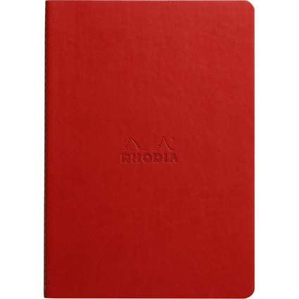 RHODIA Notizheft RHODIARAMA, DIN A5, liniert, himbeere