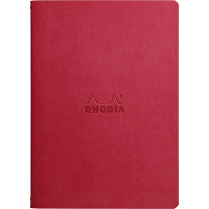 RHODIA Notizheft RHODIARAMA, DIN A5, liniert, mohnrot