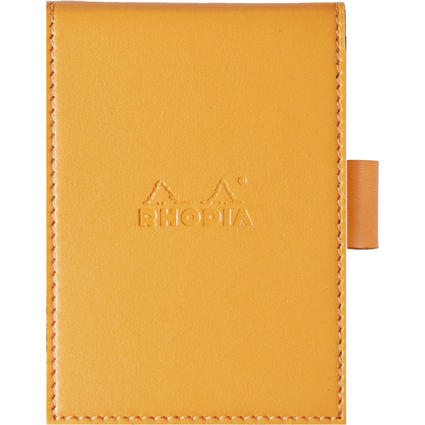 RHODIA Notizblock No. 11, 84 x 115 mm, kariert, orange