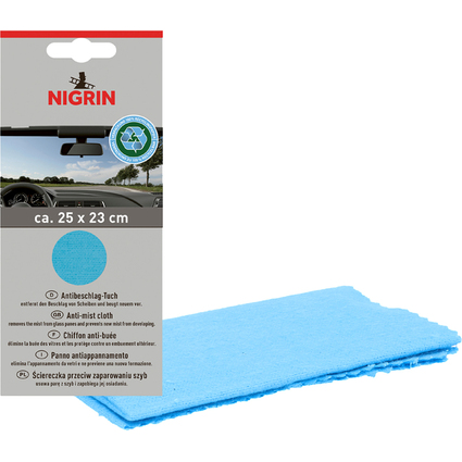 NIGRIN Anti-Beschlag-Tuch ECO, blau, 250 x 230 mm