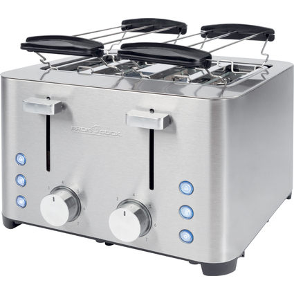 PROFI COOK 4-Scheiben-Toaster PC-TA 1252, edelstahl