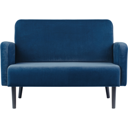 PAPERFLOW 2-Sitzer Sofa LISBOA, Samtbezug, blau