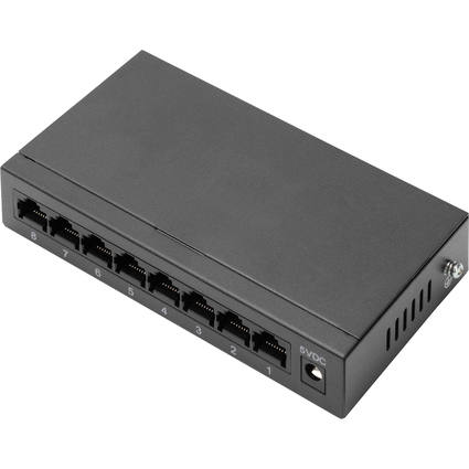 DIGITUS Desktop Gigabit Switch, 8-Port, Unmanaged