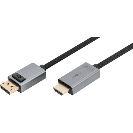 DIGITUS DisplayPort Adapterkabel, DP - HDMI Typ A, 4K, 1,0 m