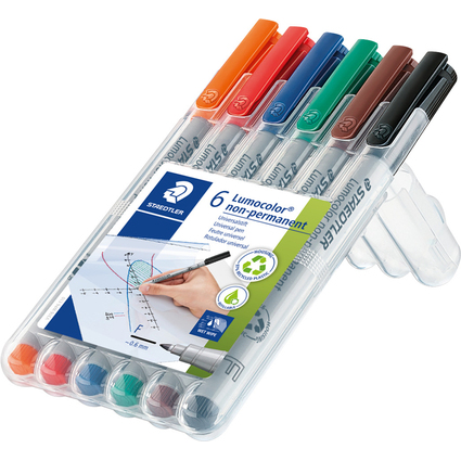 STAEDTLER Lumocolor NonPemanent-Marker 316F, 6er Etui