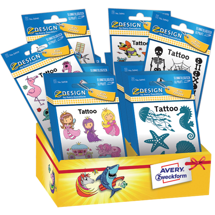 AVERY Zweckform ZDesign KIDS Tattoos, Theken-Display