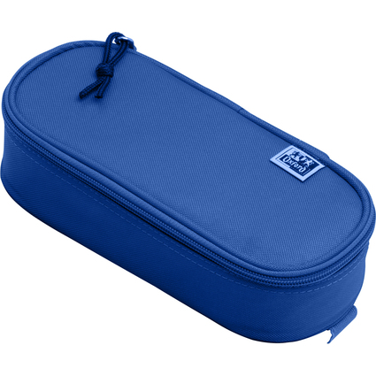 Oxford Schlamper-Etui, Polyester, oval, blau