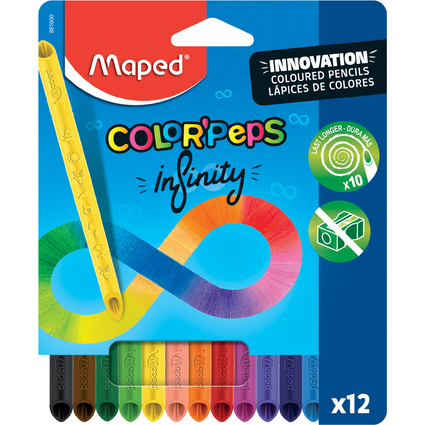 Maped Dreikant-Buntstift COLOR'PEPS INFINITY, 12er Etui