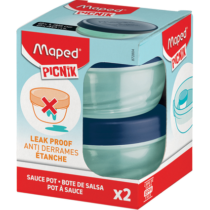 Maped PICNIK Dressingbox ORIGINS, rund, 2er-Set, 40 ml