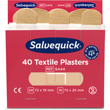 CEDERROTH Salvequick Nachfllpackung, Textilpflaster