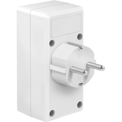 LogiLink Adapterstecker mit 2x USB-Ports, Eurosteckdose &