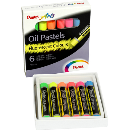 PentelArts lpastellkreide PHN-F6, 6er Set, Neonfarben