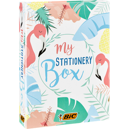 BIC Zeichenset "My Stationery Box" mit Notizbuch, 29-teilig