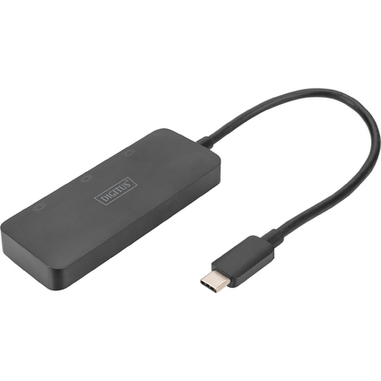 DIGITUS MST Video Hub, 3 Port, USB-C - 3x DisplayPort