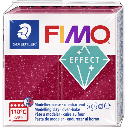 FIMO EFFECT Modelliermasse, galaxy rot, 57 g