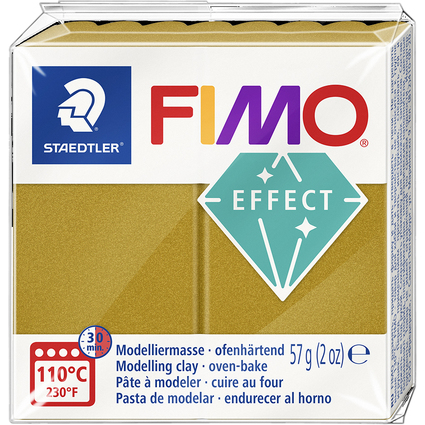 FIMO EFFECT Modelliermasse, gold-metallic, 57 g