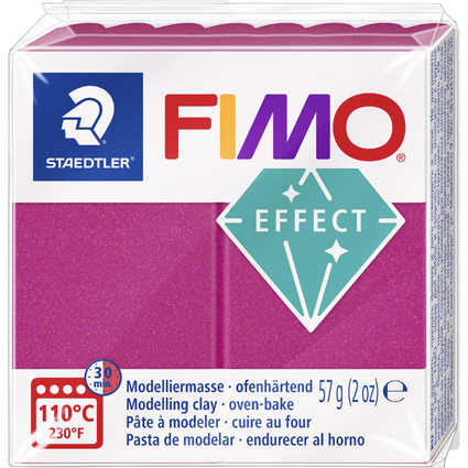 FIMO EFFECT Modelliermasse, bordeaux-metallic, 57 g