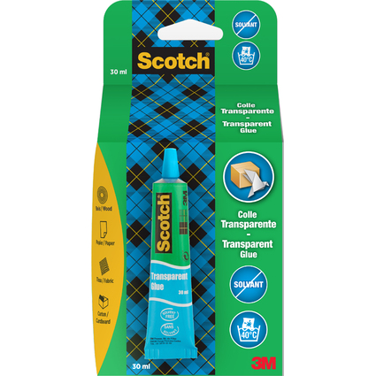 Scotch Alleskleber "Transparent Glue", 30 ml