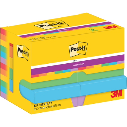 Post-it Super Sticky Notes Haftnotizen, 47,6 x 47,6 mm