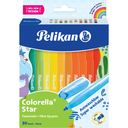 Pelikan Fasermaler colorella star, 30er Kartonetui