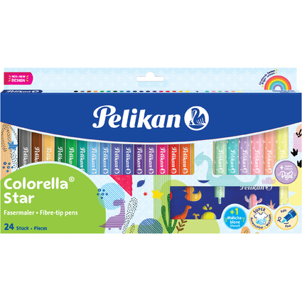 Pelikan Fasermaler colorella star, 18+6 Kartonetui