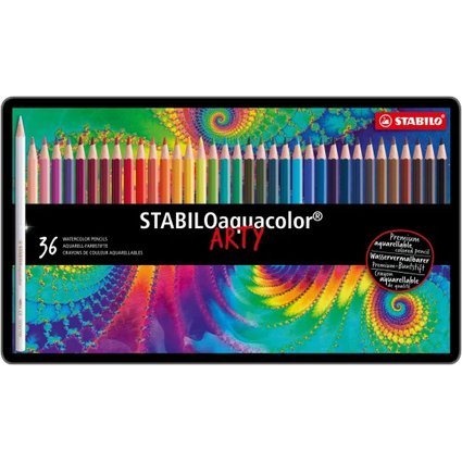 STABILO Aquarell-Buntstift aquacolor "ARTY", 36er Metalletui