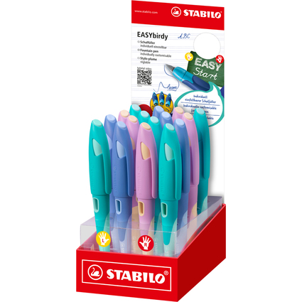 STABILO Fllhalter EASYbirdy Pastel, 16er Display