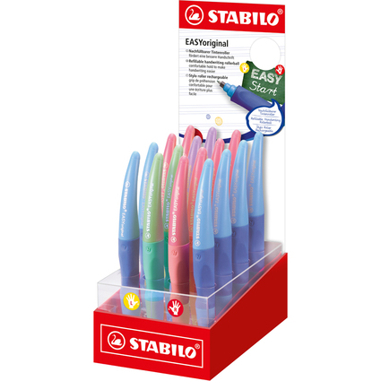 STABILO Tintenroller EASYoriginal Pastel, 16er Display