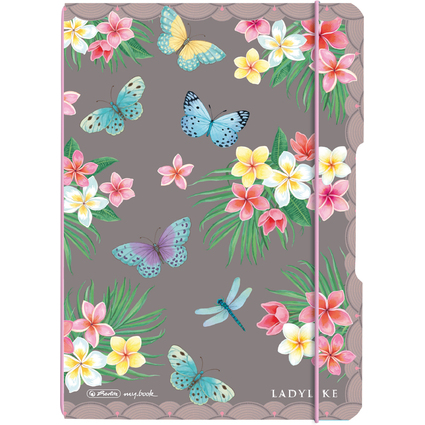 herlitz Notizheft my.book flex Ladylike "Butterflies", A5