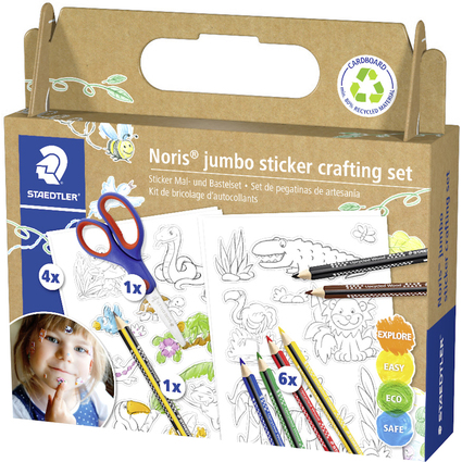 STAEDTLER Sticker-Kreativset Noris jumbo, 12-teilig