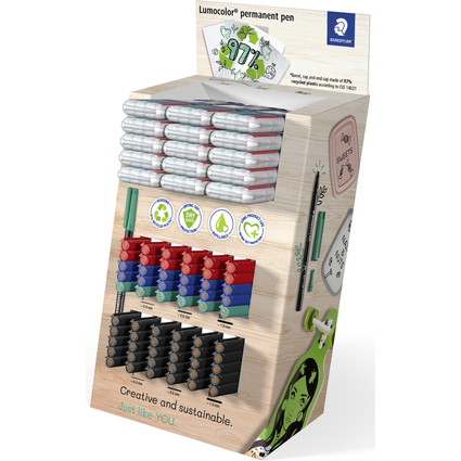 STAEDTLER Permanent-Marker Lumocolor, 120er Display