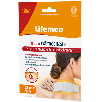 Lifemed Nacken-Wrmepflaster, 230 x 90 mm, wei