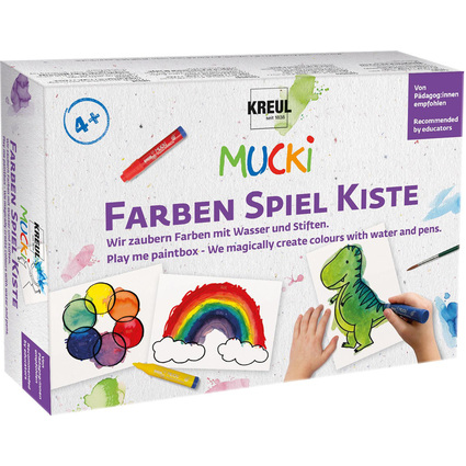 KREUL Aquarellmalstifte "MUCKI", Farben Spiel Kiste Set