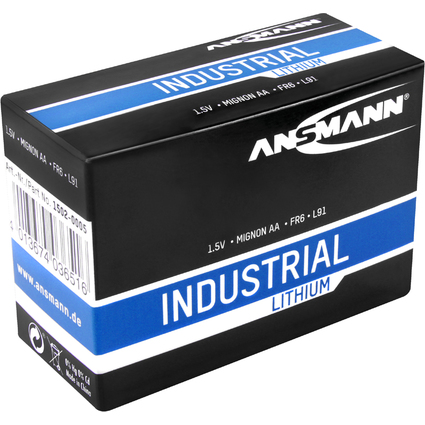 ANSMANN Lithium Batterie "Industrial" Mignon AA, 10er Pack