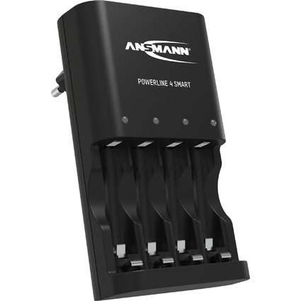 ANSMANN Intelligentes Ladegert Powerline 4 Smart, schwarz